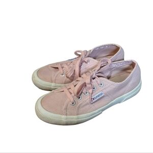 Superga 2750 Cotu Classic Lace Up Sneakers in Size 36 6 Powder Pink Preppy